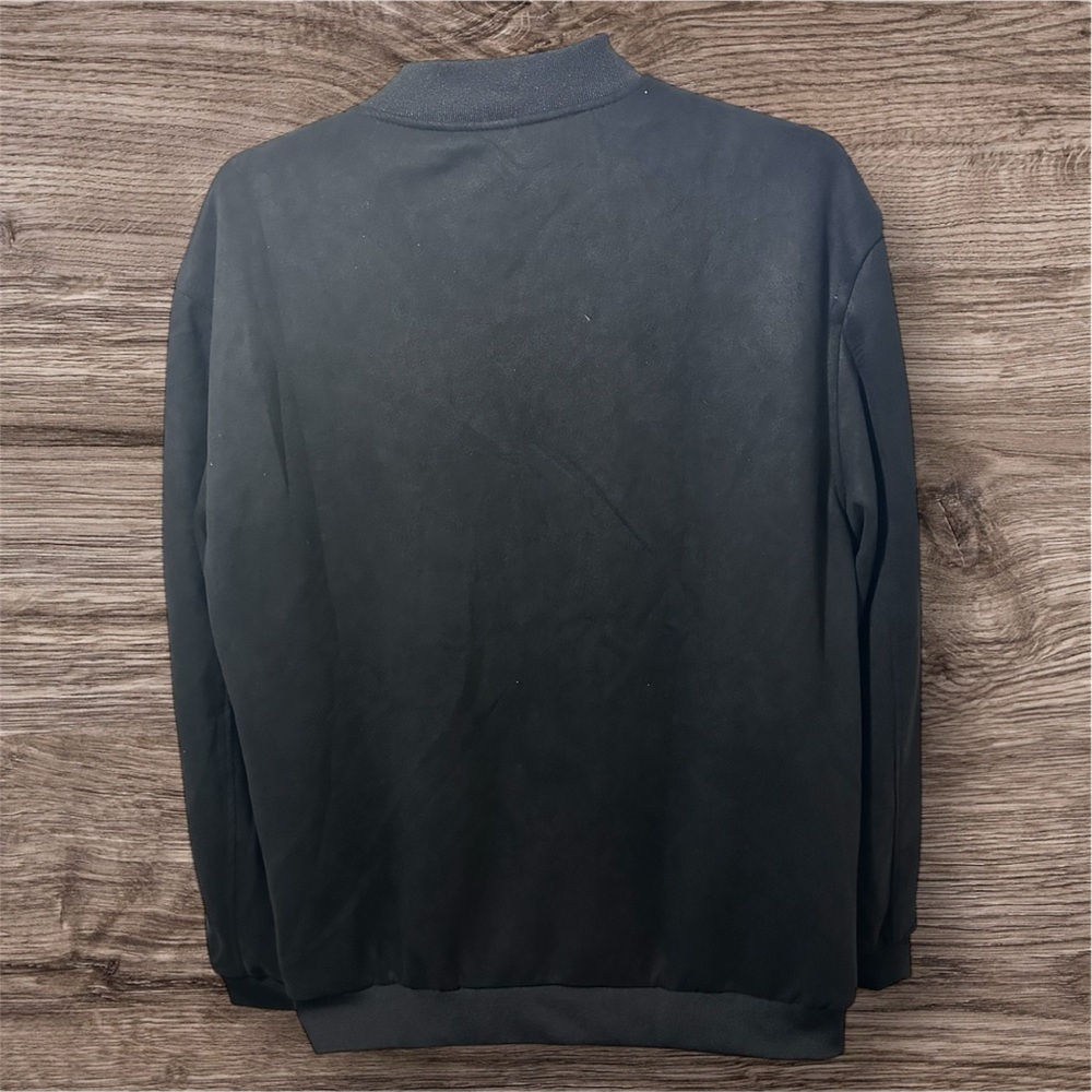 V.I.P Collection Men's Black Bomber Jacket - Picture 2 of 3
